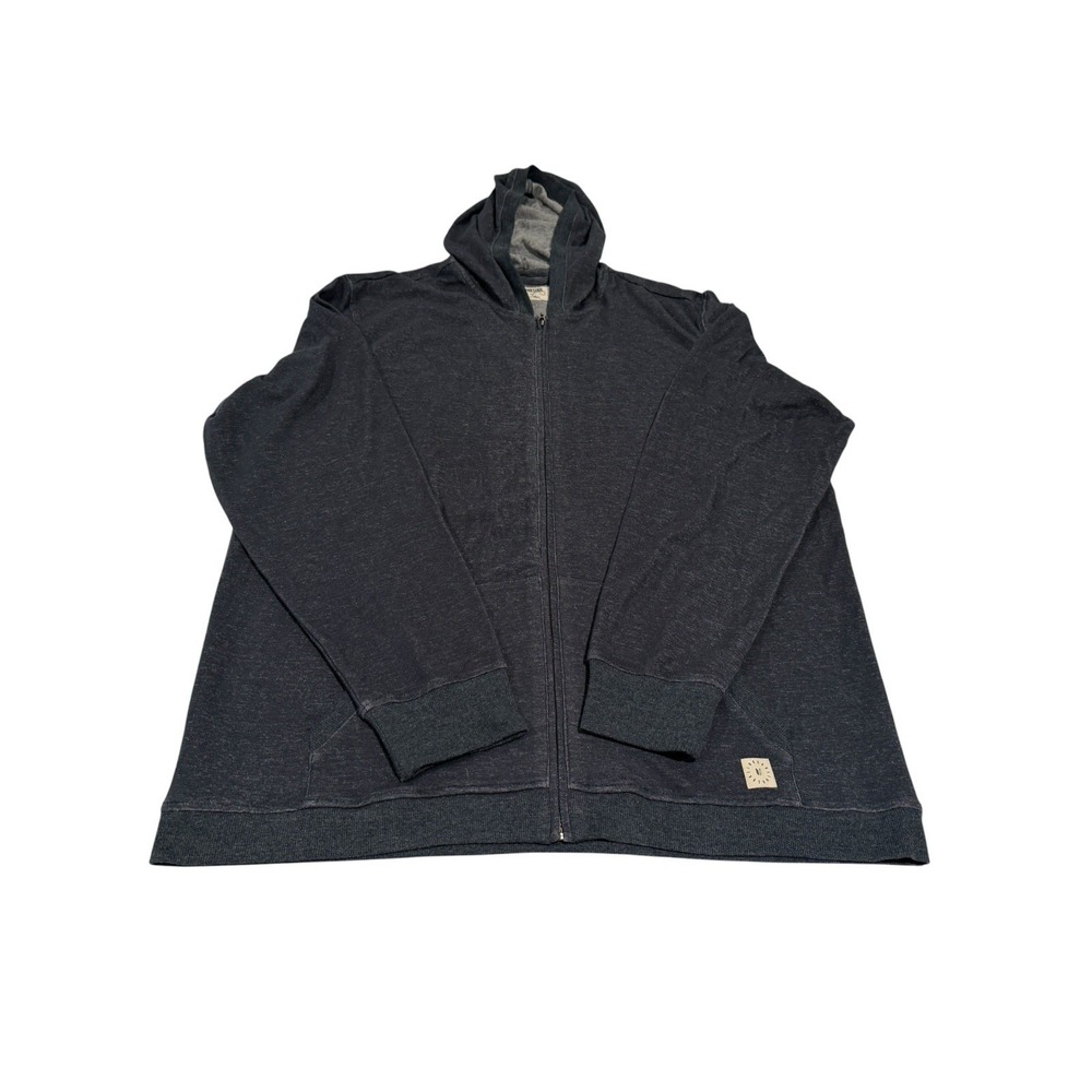 Linksoul Tempus Fugit Men's Size XXL Black Cotton Blend Full Zip Hoodie ECU